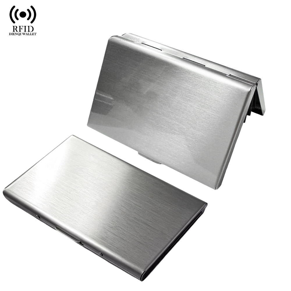 Index Card Holder - RFID ビジネスカードホルダー カードウォレット アルミニウムメタル クレジットカードホルダーケース 大容量