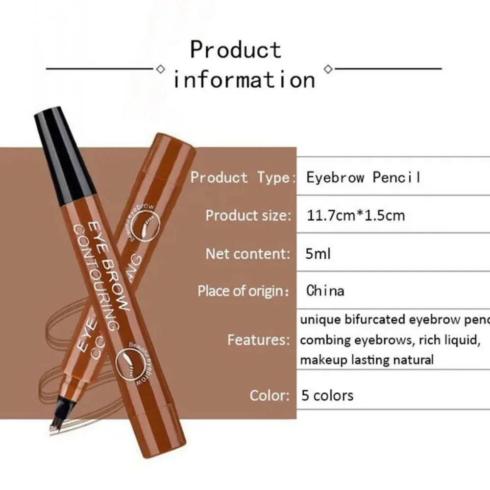 1本入り 防水フォークチップ眉ペンシル ダークグレー 長持ち - Correction Pen Fine のレビューと価格