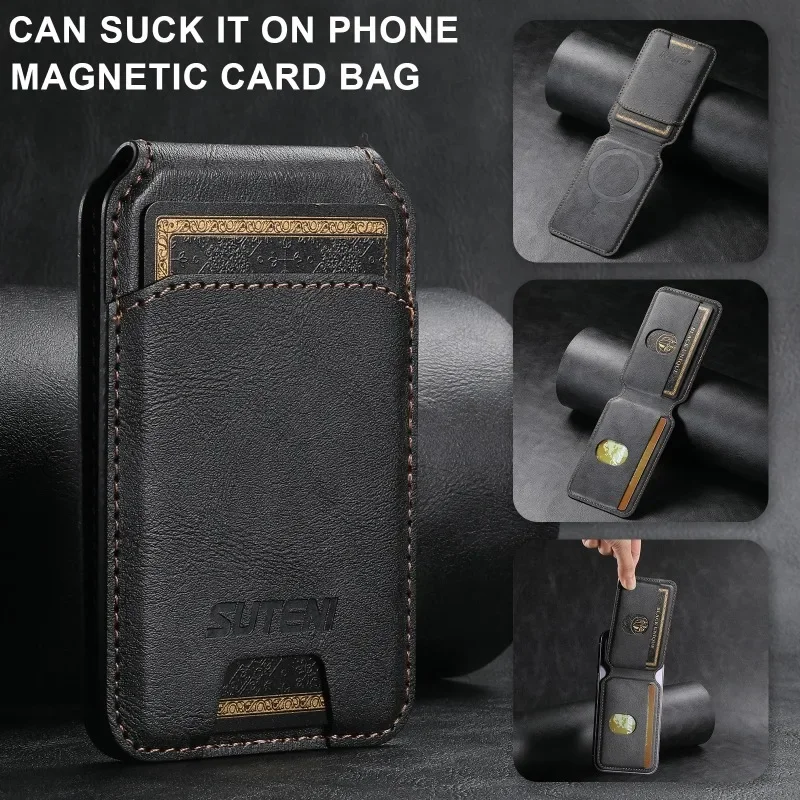 高品質ビジネススレレザー製 MagSafe対応 マグネット式 - Index Card Holder のレビューと価格