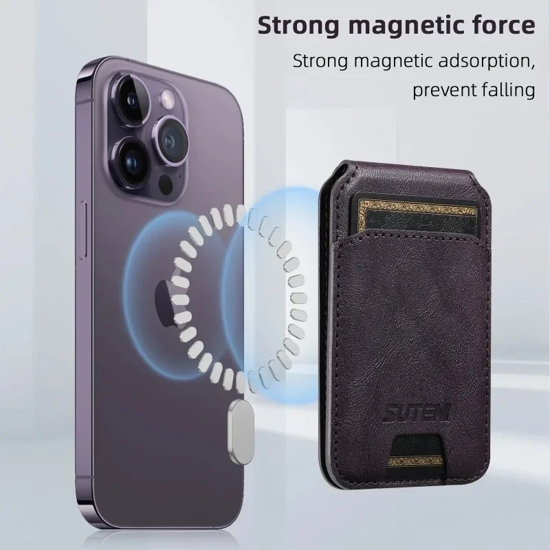高品質ビジネススレレザー製 MagSafe対応 マグネット式 - Index Card Holder のレビューと価格